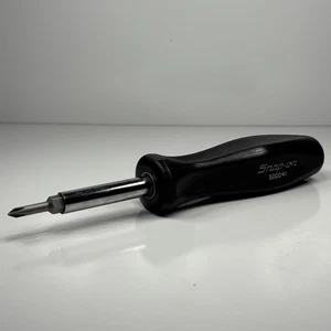 Snap On Tools SDDD41 Reversible Blade Screwdriver Set Black Hard Handle MINT - Foto 1 di 15