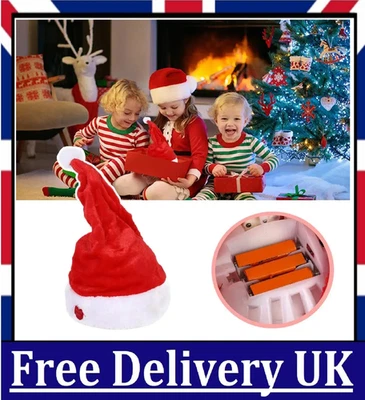 Christmas Electric Plush Hat Cap For Musical Singing Moving Dancing Toy UK