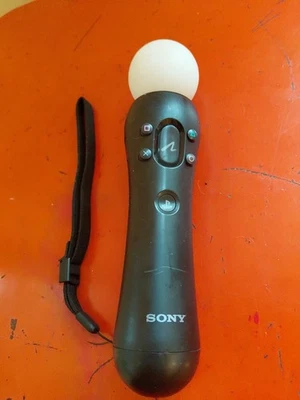 Sony PlayStation Move Motion Controller Schwarz PS3, PS4 Gurt Getestet Funktioniert - Bild 1 von 2