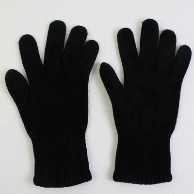 Vintage Betmar Mujer Talla Única Negro Acrílico Y Spandez Punto Guantes - Imagen 1 de 4