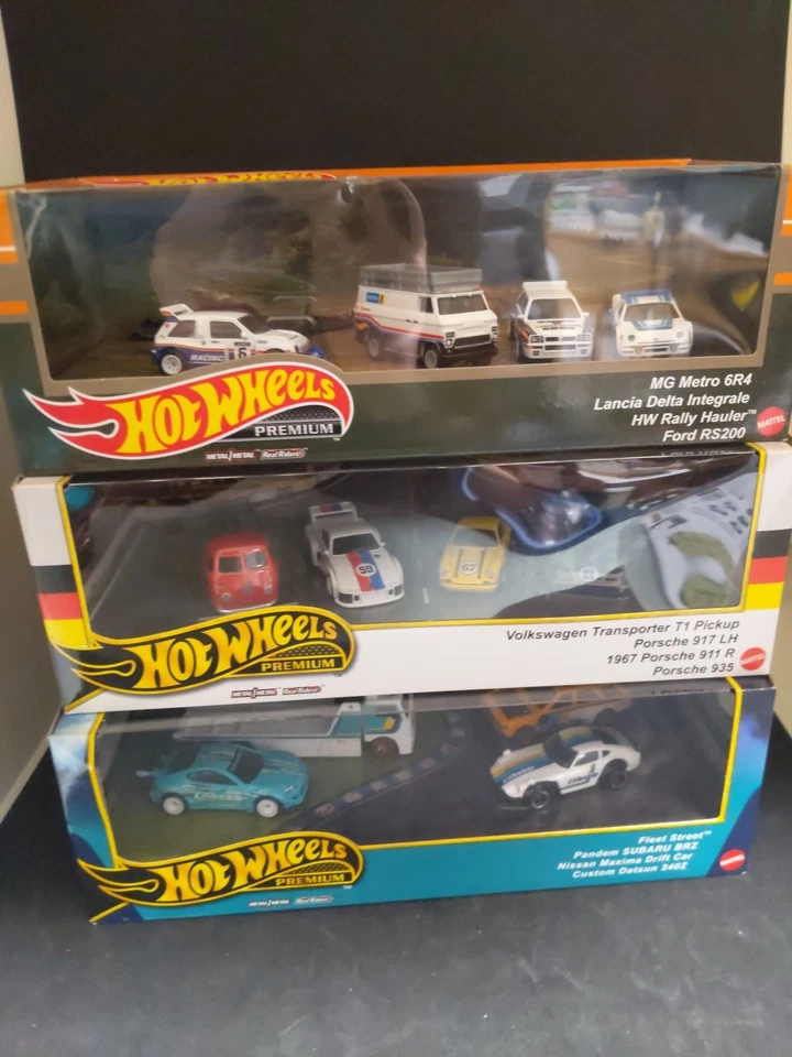 Hot Wheels Premium Conjunto Lote De 3x Mattel Ford, Porsche, Nissan, Datsun - Imagem 1 de 4