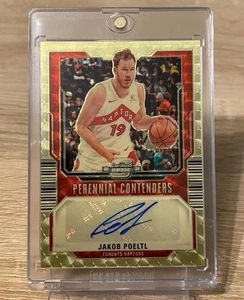 2023-24 Contenders Optic - Perennial Contenders - Jakob Poeltl - Gold Vinyl 1/1 - Picture 1 of 1