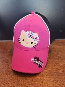 Sanrio Hello Kitty Pink And Black Baseball Cap Hat Excellent Condition - Picture 1 of 6