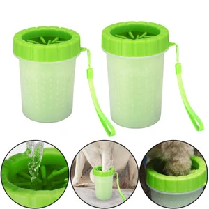 Haustier-Fuß wasch becher Saubere Tasse Hunde pfoten Waschmaschine Bürste - Bild 1 von 11