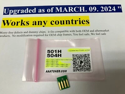 501H. 504H тонер чип для Lexmark MS310 MS312 MS315 MS410 MS415 510 610 пополнить - Изображение 1 из 2