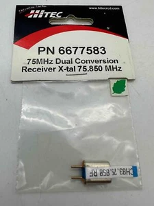 HiTec Ricevitore Doppia Conversione Xtal Channel 83 75.850 MHz HRC# 6677583 NOS - Foto 1 di 1
