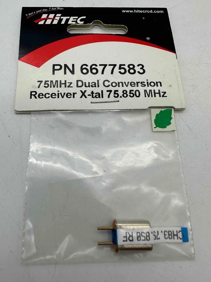 HiTec Dual Conversion Receiver Xtal Channel 83 75.850 MHz HRC# 6677583 NOS - Image 1 of 1