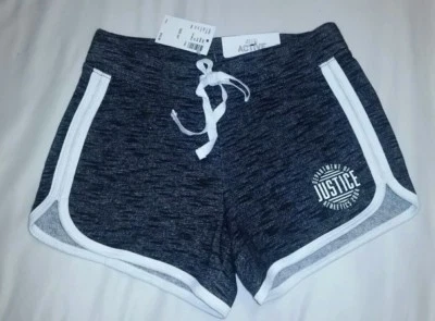 Pantalones cortos JUSTICIA para niña (2 pares) NUEVO (talla 6/7) gris  Foto 1 de 2