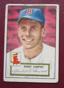 1952 Topps Randy Gumpert (Boston Red Sox) #247 basso grado - Foto 1 di 2