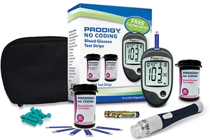 Kit De Diabetes Monitor De Glucosa En Sangre 100 Tiras Glucómetro 10 Lancetas - Imagen 1 de 1