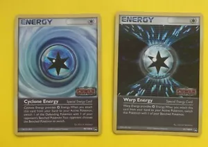 Pokemon Holo Energy 2 Set Cyclone Energy Warp Energy EX Power Keepers Vintage - Picture 1 of 5
