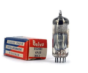 ECH81/6AJ8 BELVU NOS FRANCE Tube Valve Lampe TSF Röhre Valvola 真空管 电子管 电子管 - Picture 1 of 1
