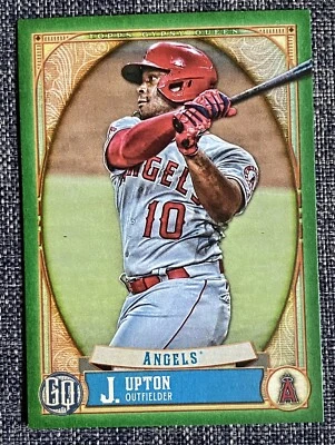 2021 Topps Gypsy Queen Green Parallel #122 Justin Upton - Angels - Image 1 of 2