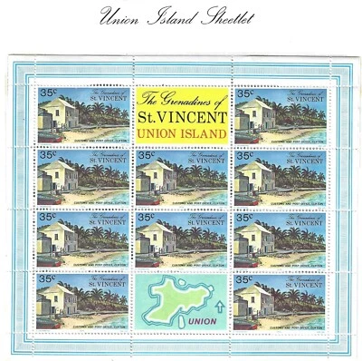 ST. VINCENT and GRENADINES-UNION ISLAND-Souvenir Sheets #75-77 --- Take a Look  - Image 1 of 3