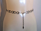 Silver coloured metal chain belt adjustable 28"-33" approx.