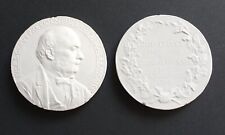 2 médaillons en plâtre Jules Grévy Président - DUPUIS 1855 - Médaille en plâtre