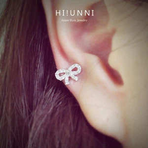Pendientes de cartílago de pajarita 16 g, pendientes de caracola de hélice tragus, pernos para orejas, 316 l, 1 pieza - Imagen 1 de 9