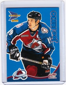 00-01 2000-01 MCDONALD'S JOE SAKIC BLUE PARALLEL 10 COLORADO AVALANCHE