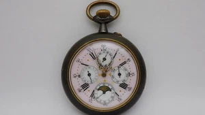 Working 69mm Complicated Pocket Watch Working Date Pocket Watch - Picture 1 of 23