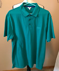 Cotton Traders Polo Shirt, NEW, Dark Jade Green, Short Sleeve, Size L
