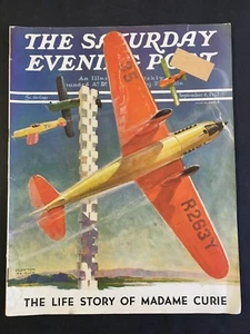 The Saturday Evening Post September 4 1937 cover by Clayton Knight - Picture 1 of 2