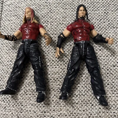 Figura de lucha libre WWF Hardy Boys DOUBLE SLAM 4 Matt Jeff Hardy WWE Jakks Foto 1 de 4