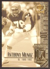 1999 Upper Deck Century Legends Football Card #17 Anthony Munoz