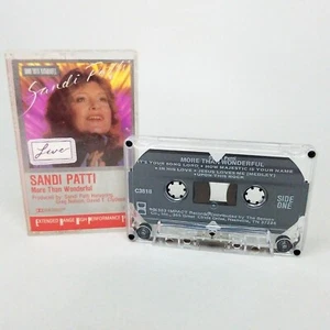 Sandi Patti More Than Wonderful LIVE (1983 Cassette IMPACT) - Imagen 1 de 3