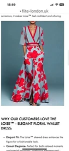 New floral maxi dress with splits size Large - Picture 1 of 2