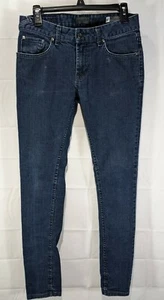 KILL CITY Women's Dark Wash Junkie Fit Skinny Leg Stretch Jeggings size 30 - Picture 1 of 10