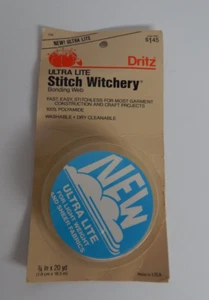 De colección 1989 Dritz Ultra Lite Stitch Witchery 3/4" x 20 yardas Nuevo en caja - Imagen 1 de 8