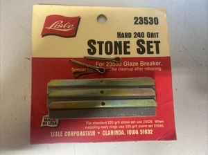 Lisle Corp., Parte #23530, Juego de piedras de grano duro 240, Rompedor de esmalte tipo piedra #23500 - Imagen 1 de 5