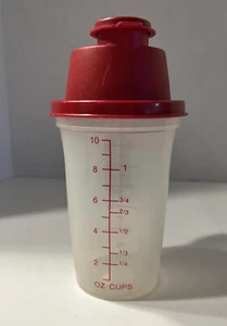 Tupperware EZ Shaker #1900-4 con tapas de vertido caño rojo brillante tapa apretada #1901-4 - Imagen 1 de 9