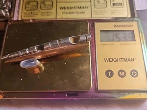 Mary Ellen Sterling Silber Brosche Anstecknadel Kupfer Opalit signiert handgefertigt getestet - Bild 1 von 12