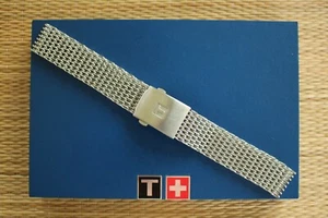 NOS 22MM SS HEAVY MESH DEPLOYMENT WATCH BAND WATCHBAND BRACELET STRAP FOR TISSOT - Picture 1 of 7