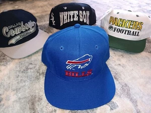 Vintage 90s Buffalo Bills Starter Eastport Snapback Hat - Picture 1 of 7