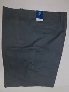 Mens Gray Cargo Shorts 46 At The Knee Stretch - Imagen 1 de 8