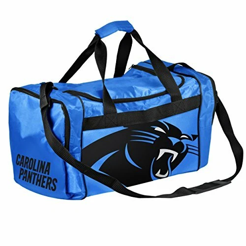 FOREVER COLLECTIBLES Carolina Panthers Duffle Bag Gym Swimming Carry On Travel Luggage Sports Tote