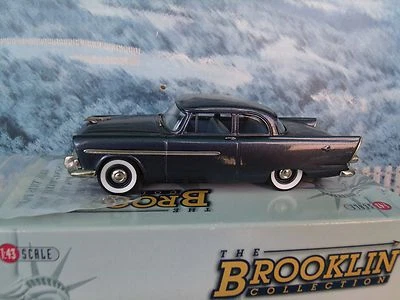 1/43 Brooklin Modelos Plymouth Plaza 2 Puertas 1956 Modelo Metal Blanco Foto 1 de 4