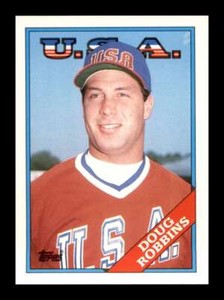 1988 Topps Traded Doug Robbins #95T USA Rookie RC NM