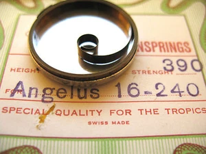 ANGELUS 16" LÍNEA MODELO 240 8 DÍAS HECHO EN SUIZA REPUESTO RESORTE PRINCIPAL POR TIEMPO - Imagen 1 de 1