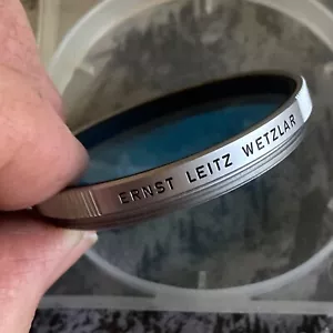 Leica/Leitz 48mm Blue Filter in Leitz Case. Fantastic for B+W Landscape Shooting - Picture 1 of 7