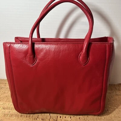 Bolso de Mano Apostrophe Rojo 100% Cuero Talla Mediana Foto 1 de 4