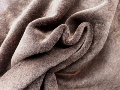 sheepskin shearling leather Thin hide Bronzey Brown Silky Hair w/Bomber back - Image 1 of 4