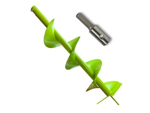 WERHE Erdbohrer für bohrmaschine mit HEX adapter ⌀200 mm, 80cm länge - Picture 1 of 6