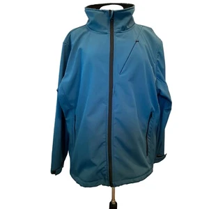 Iceberg Outerwear Jacket Men Size 2XL Blue Green Windproof Waterproof Soft Shell - Picture 1 of 13