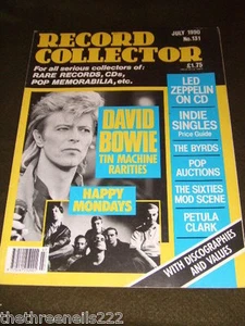 RECORD COLLECTOR #131 - DAVID BOWIE - HAPPY MONDAYS - JULY 1990 - Picture 1 of 1