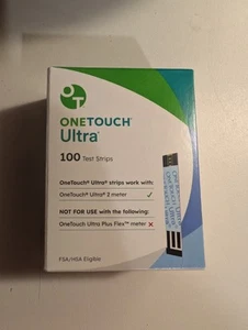 Tiras reactivas OneTouch Ultra para diabéticos - 100ct. Exp 9/30/2026 ✅ - Imagen 1 de 3
