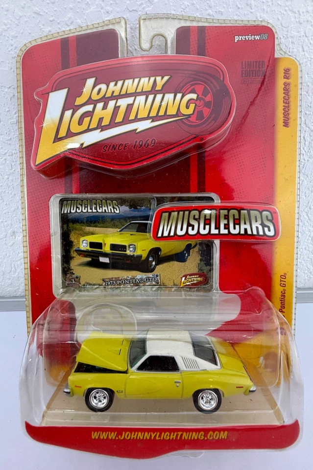 Johnny Lightning Musclecars "1973 Pontiac GTO" 1:64 Diecast. R16 - Image 1 of 4