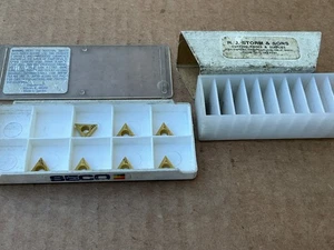 Lot of 7 SECO TCMT110204-F1 TP200 Carbide Insert &2 RJ Storm & Sons - Picture 1 of 5